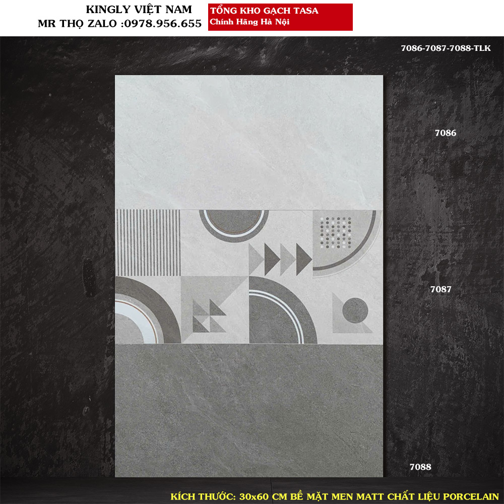 Bộ gạch ốp tường TASA 30X60 7086-7087-7088